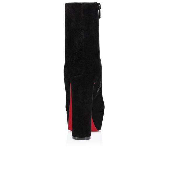 ルブタン 23cm 黒 スエード リボン付き ブーティBoots 美品 Loo Booty 130 ブラック ヴーベロア（スエード） - Shoes - Women
