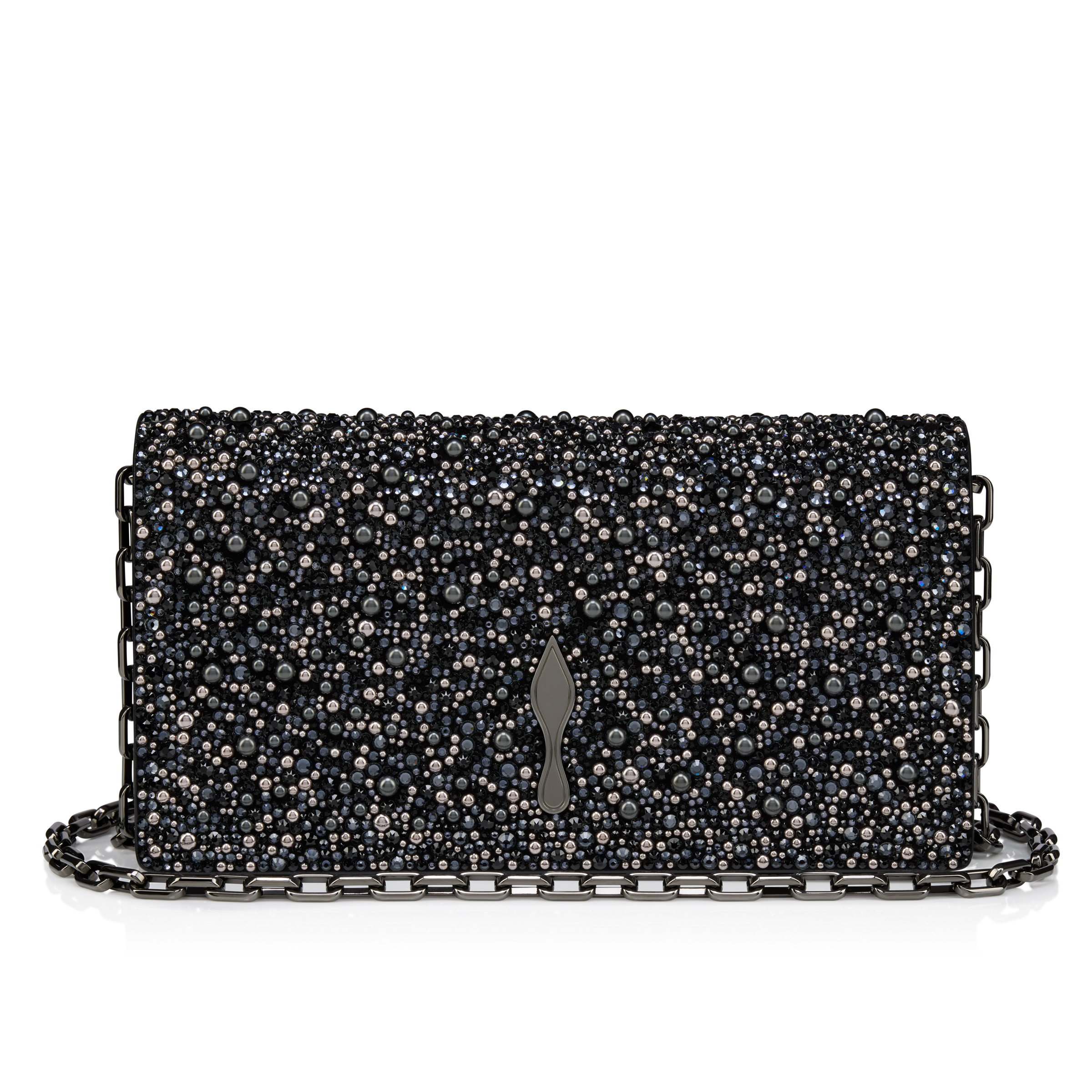 Christian Louboutinシルバーラメビジュー パーティーバッグ レディース クラッチバッグ｜クリスチャン ルブタン【公式オンライン