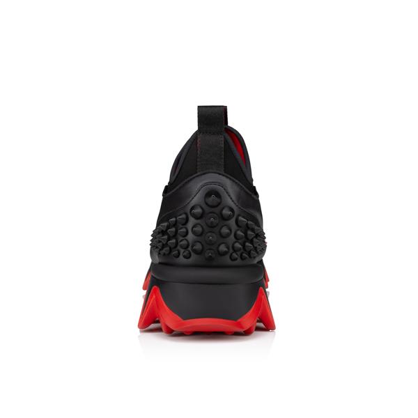 美品☆クリスチャンルブタン Sharkyloub スニーカー　36.5 Mini Sharkyloub - Running Sneakers - Calf leather and neoprene