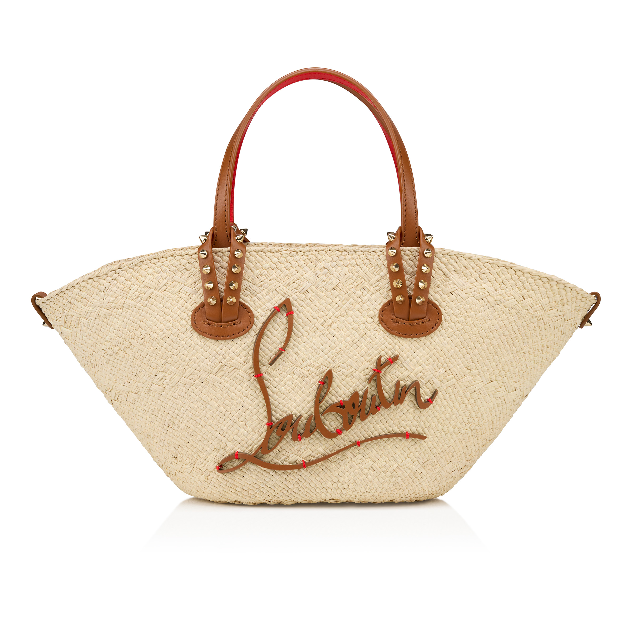 Cabata mini - トートバッグ - ラフィア - ベージュ - Christian Louboutin