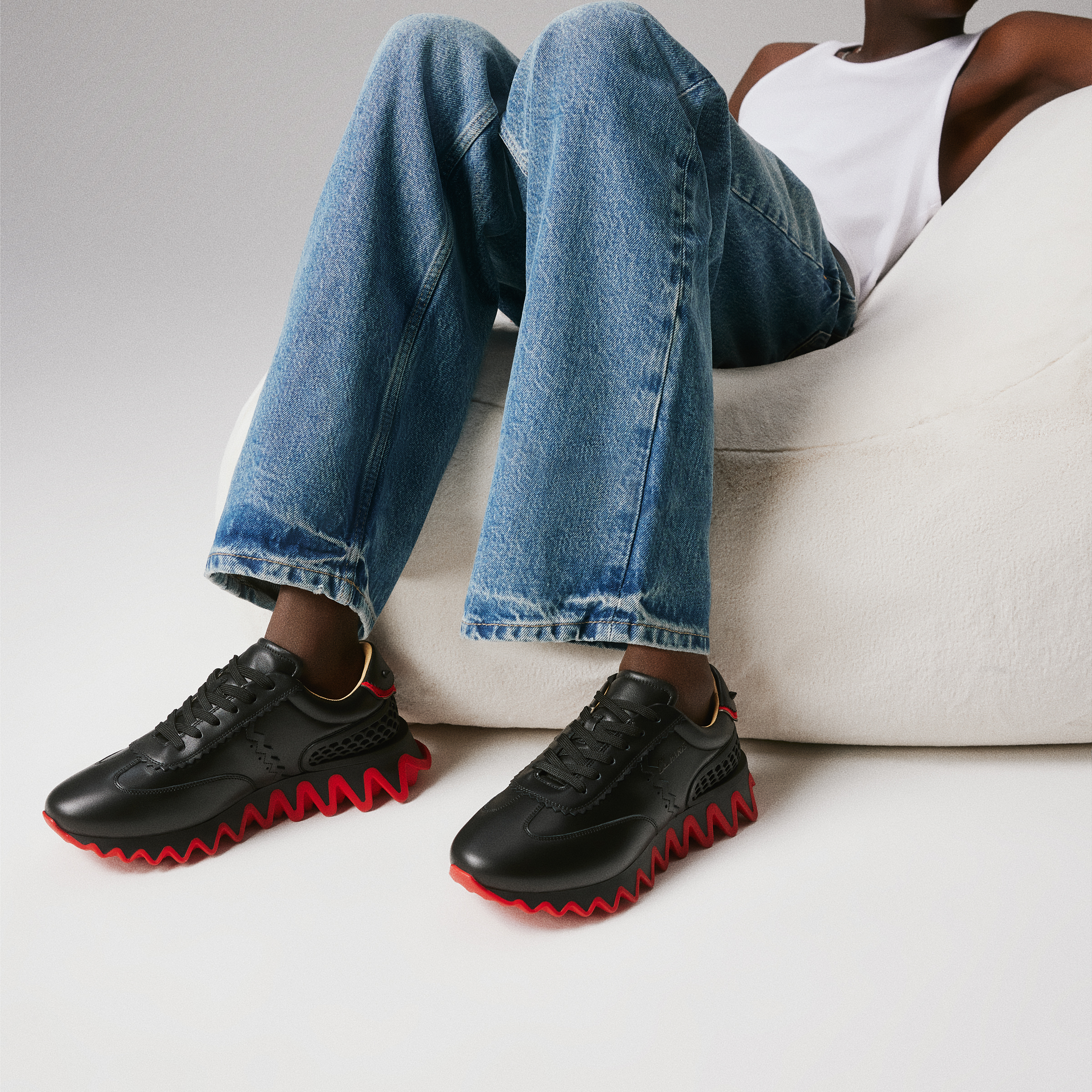Loubishark (MEN) ブラック カーフレザー - Shoes - Men - Christian