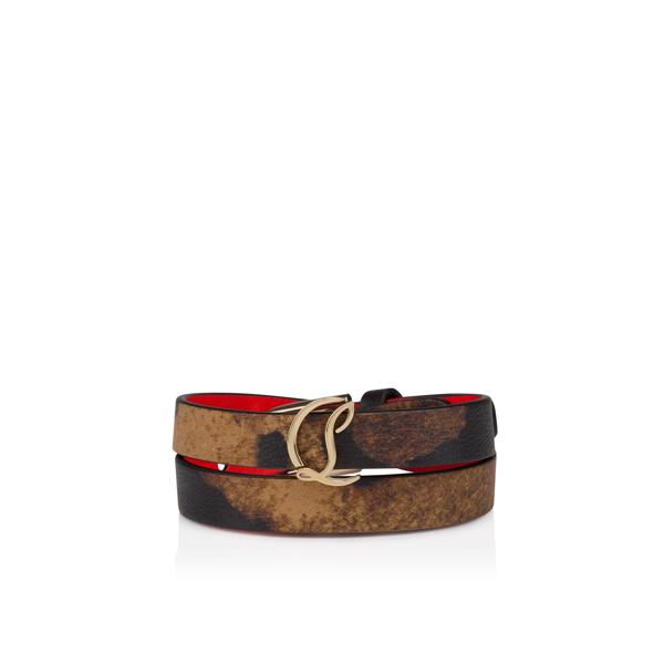 新品未使用Christian Louboutin ルビリンク ブレスレット Loubi54 - ブレスレット - カーフレザー - ブラウン - Christian Louboutin