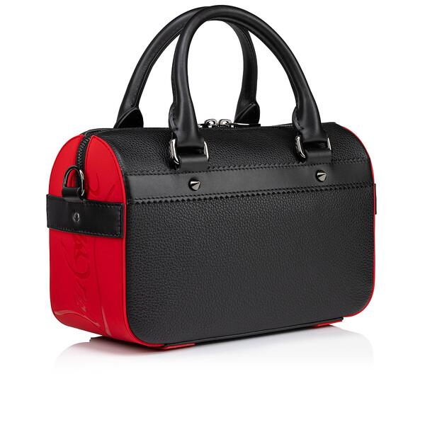 Christian Louboutin ファー バッグチャーム 黒 レッドソール Ruisbuddy small ブラック カーフレザー - Bags - Men - Christian