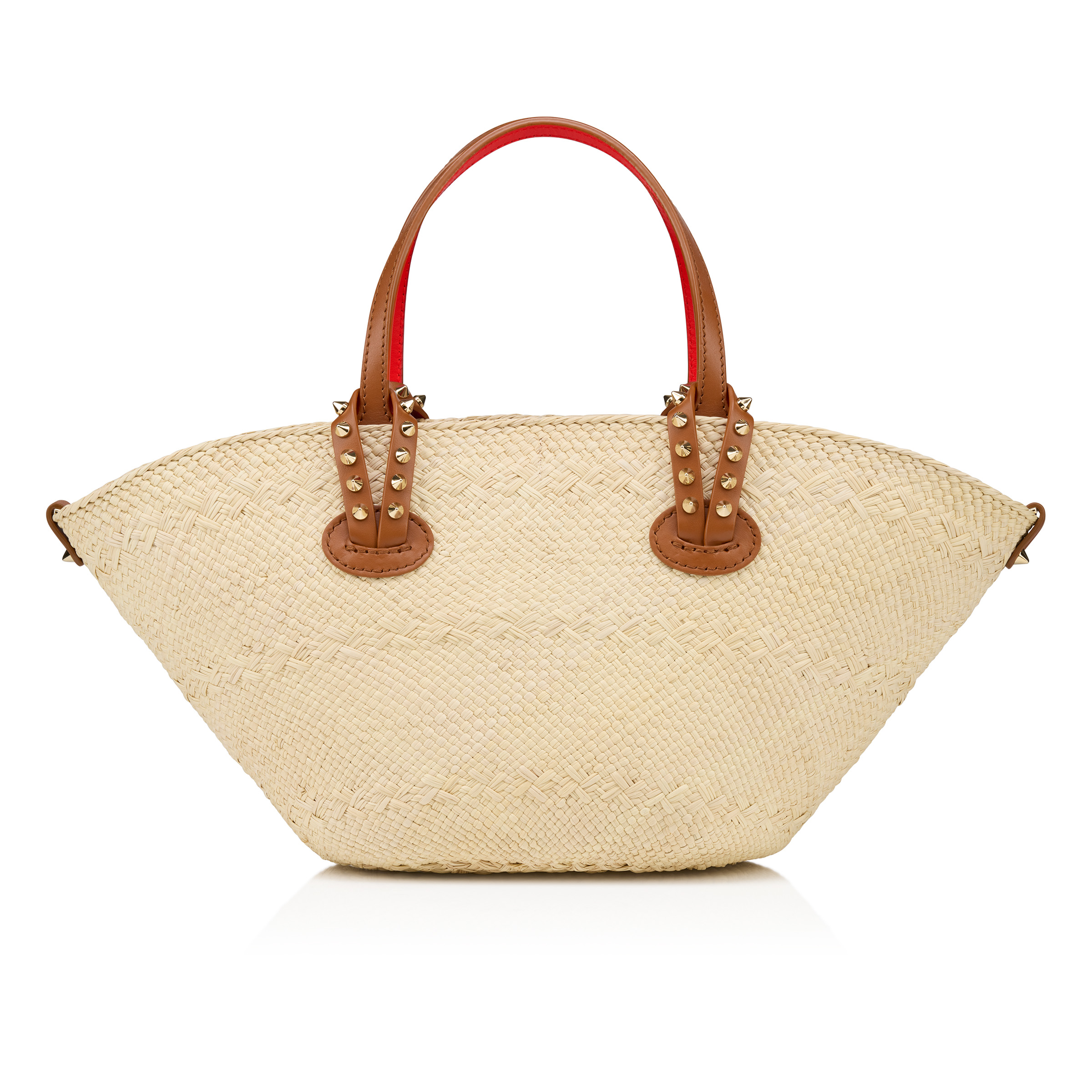 Christian Louboutin ベージュ パーティーバッグ Cabata mini - トートバッグ - ラフィア - ベージュ - Christian Louboutin