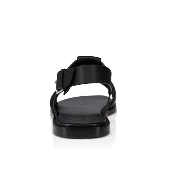 Christian Louboutin ブラック サンダル Chambeliss Sandal - サンダル - カーフレザー - ブラック - メンズ
