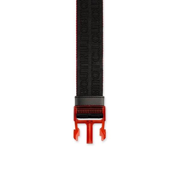 Christian Louboutin レザー ベルト 黒 赤 ベルト - ファブリック - ブラック - Christian Louboutin
