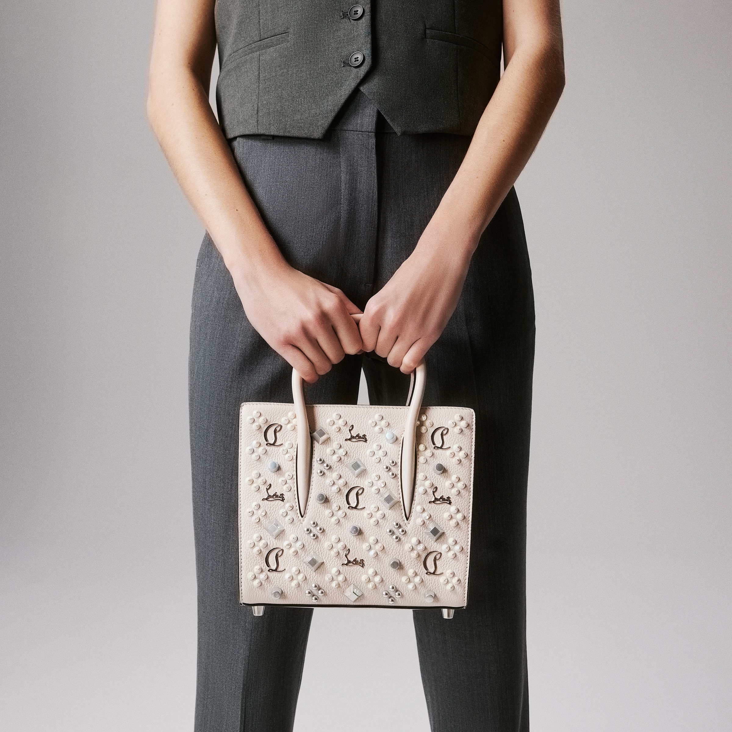 Paloma mini ベージュ カーフレザー - Bags - Women - Christian Louboutin