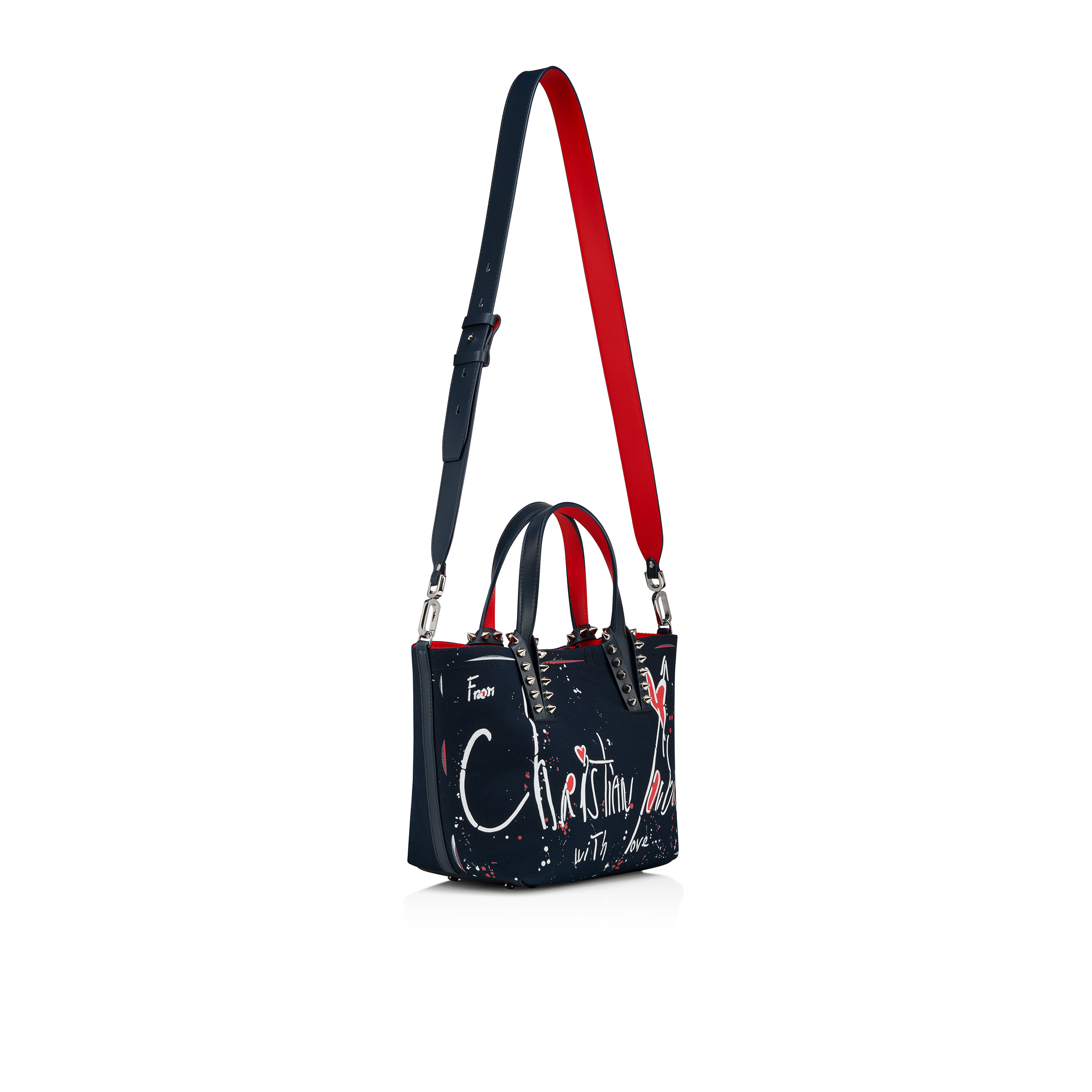 Cabata mini - トートバッグ - コットン - ネイビー - Christian Louboutin