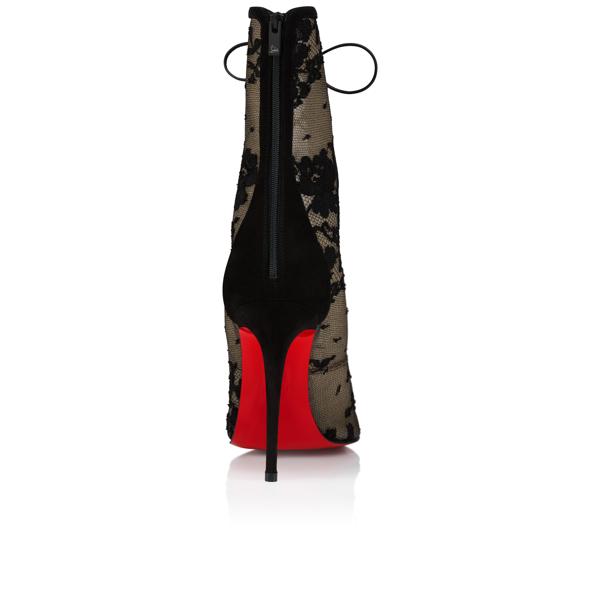 Liela @断捨離 Christian Louboutin KM Lace Booty - 100 mm ローブーツ - その他 - ブラック