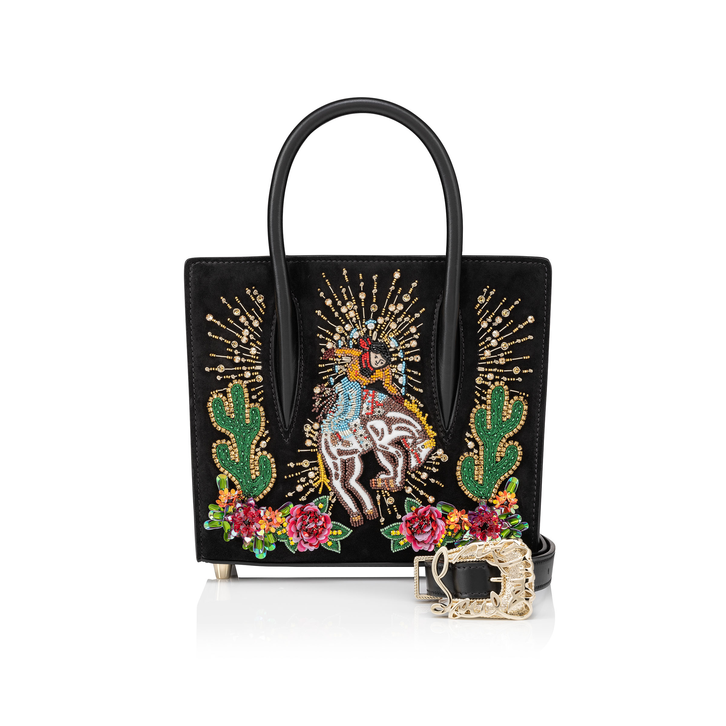 Paloma mini ブラック ヴーベロア（スエード） - Bags - Women
