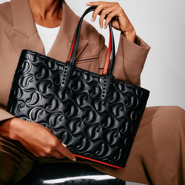Cabata small ブラック カーフレザー - Bags - Women - Christian