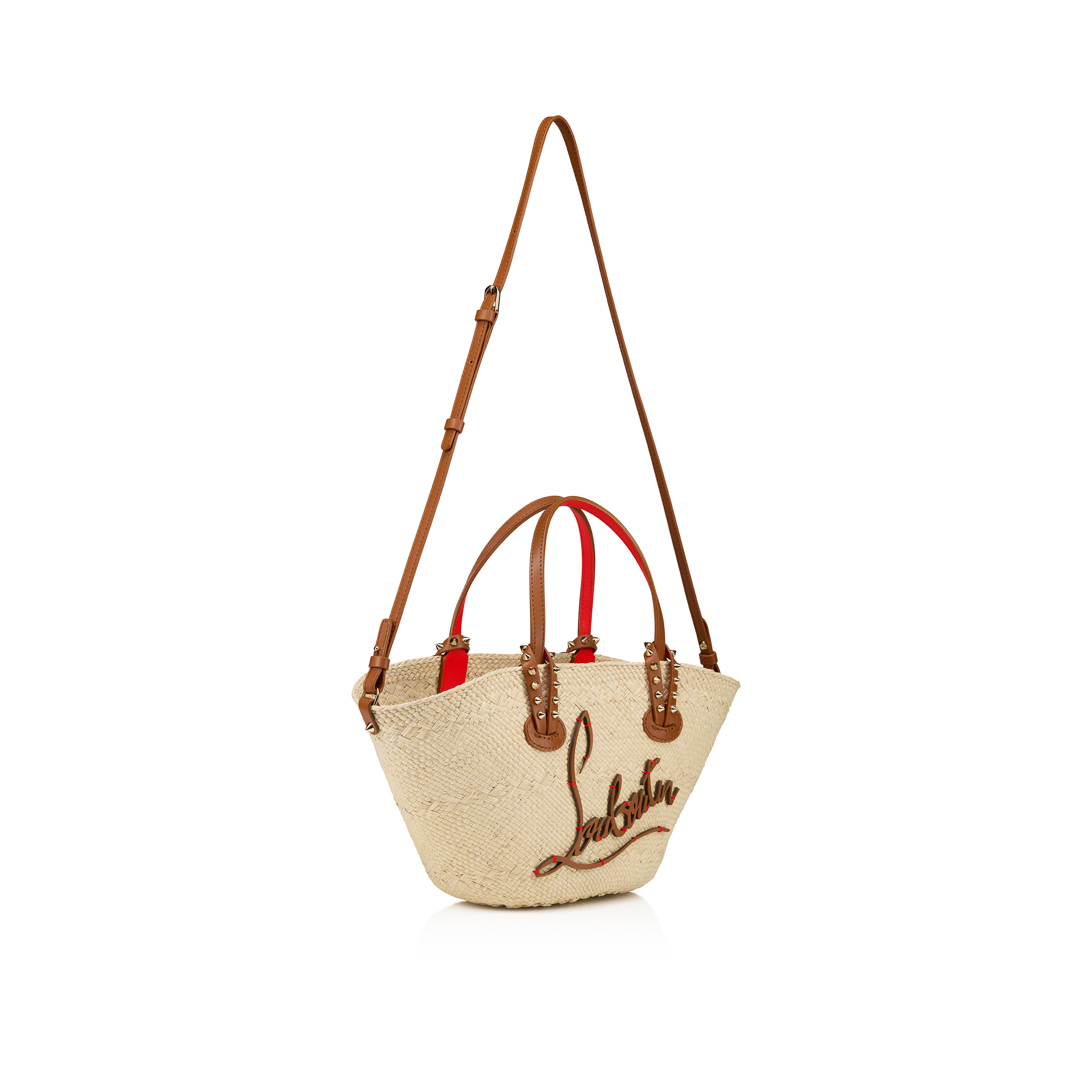 Cabata mini - トートバッグ - ラフィア - ベージュ - Christian Louboutin