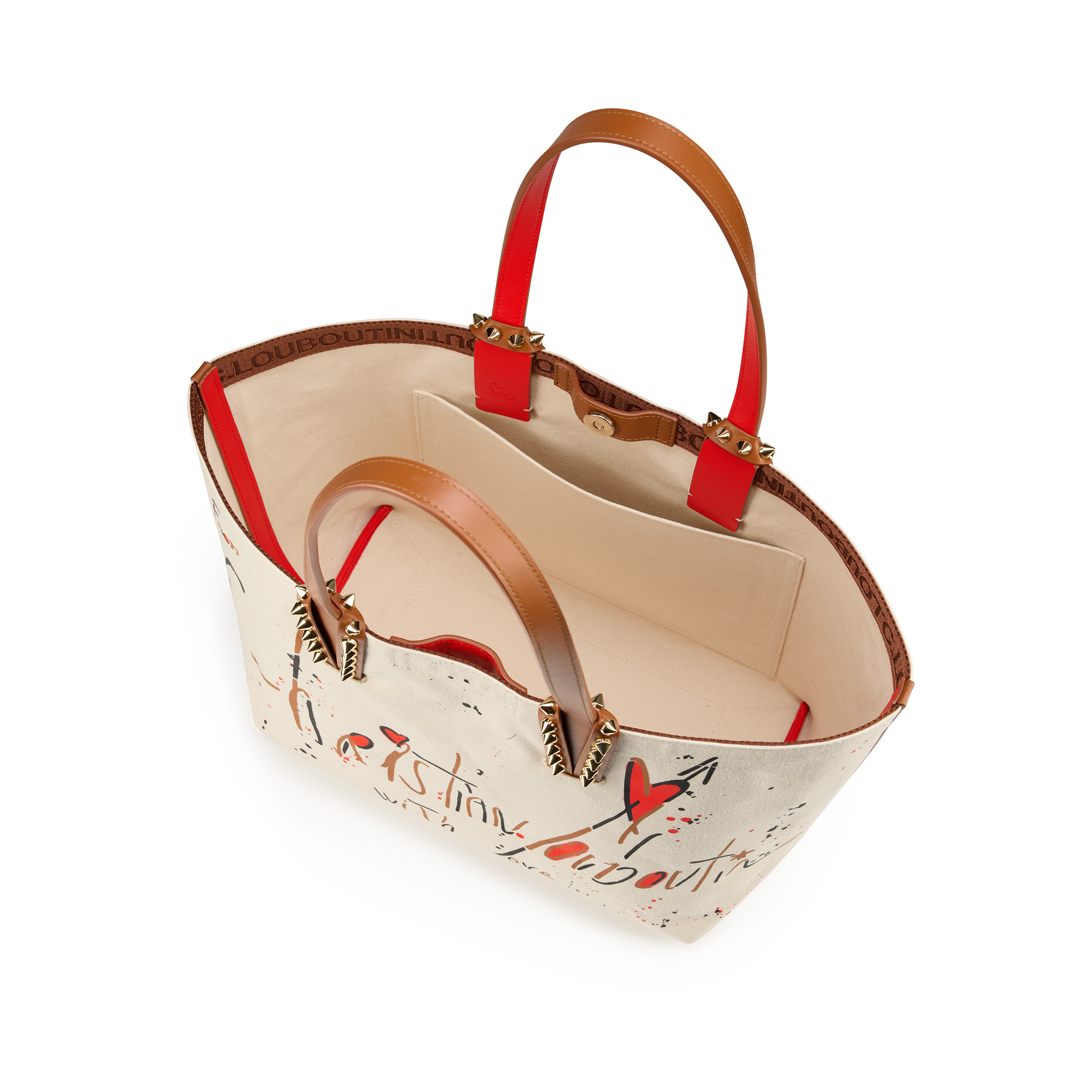 Cabata small - トートバッグ - コットン - ベージュ - Christian