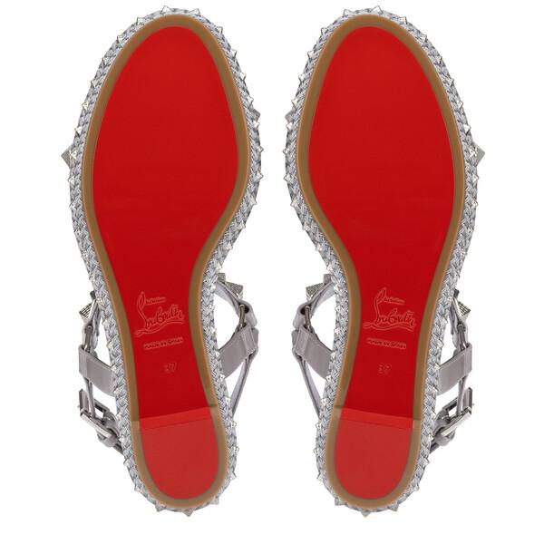 Christian Louboutin エスパドリーユ　37 Pyraclou - 60 mm エスパドリーユ - パテントレザー - パープル