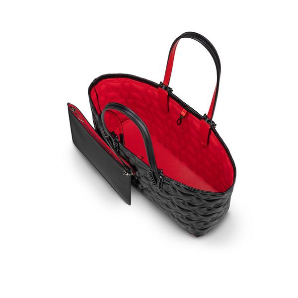 ★3日以内返品可★ 美品 Christian Louboutin クリスチャンルブタン カーフレザー Cabata N/S mini 1215096 2wayショルダーバッグ ブラック カーフレザー レディース Cabata small ブラック カーフレザー - Bags - Women - Christian