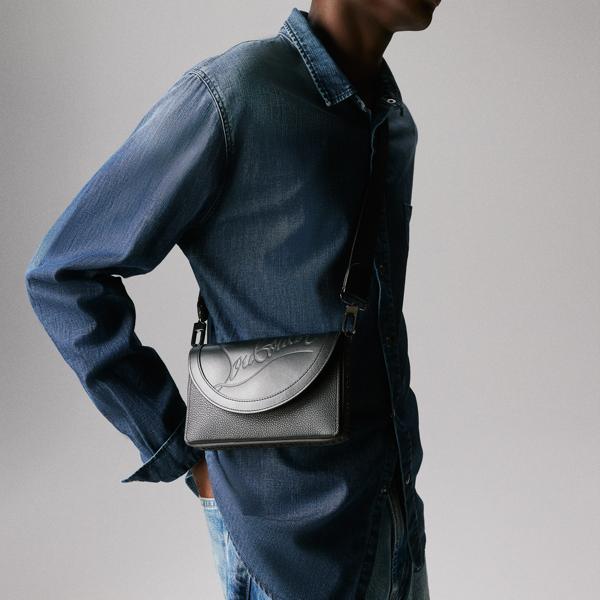 【新品】ルブタン Explorafunk Wallet 黒 ショルダー Explorafunk ブラック カーフレザー - Accessories - Men - Christian