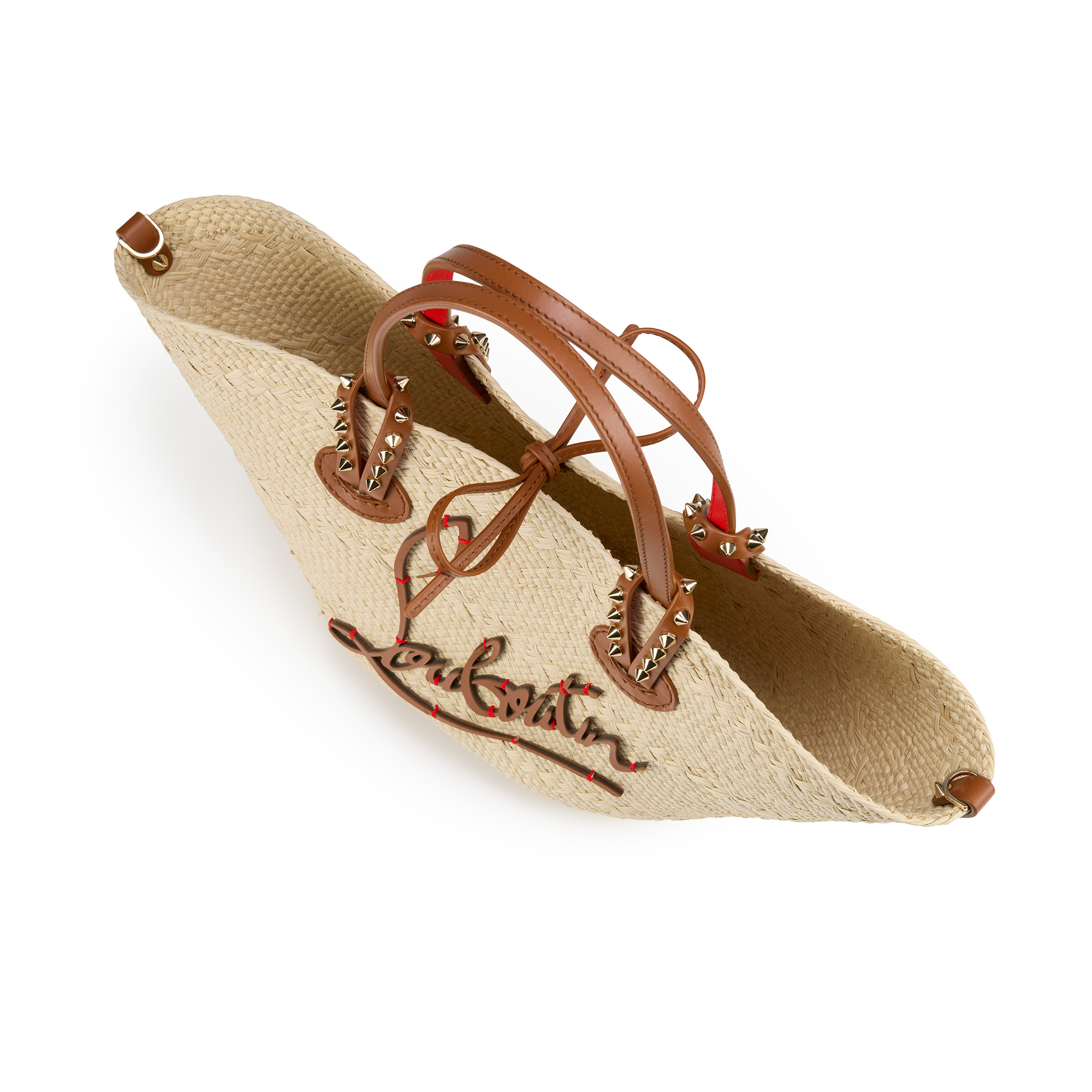 Cabata mini - トートバッグ - ラフィア - ベージュ - Christian Louboutin