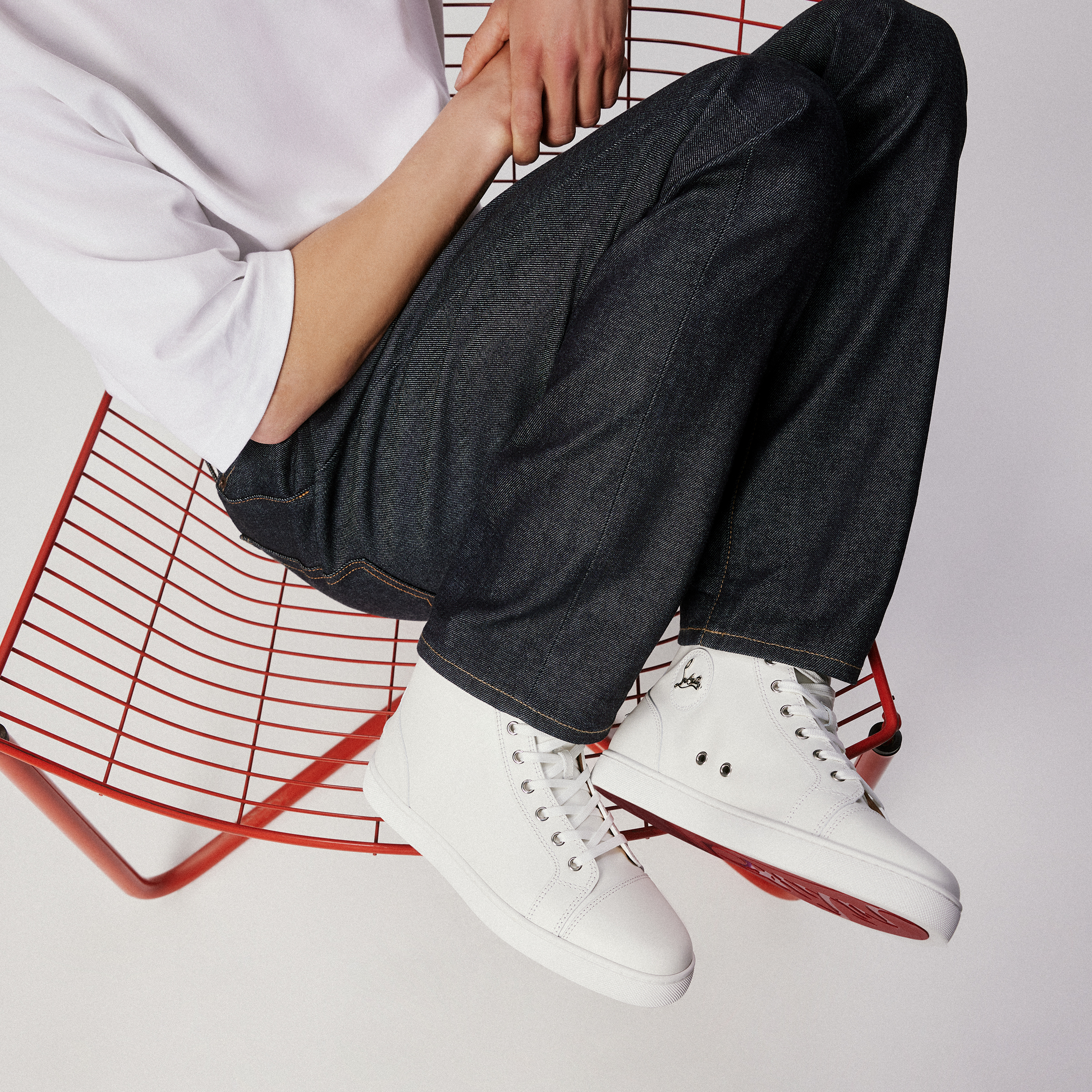 Louis ホワイト カーフレザー - Shoes - Men - Christian Louboutin