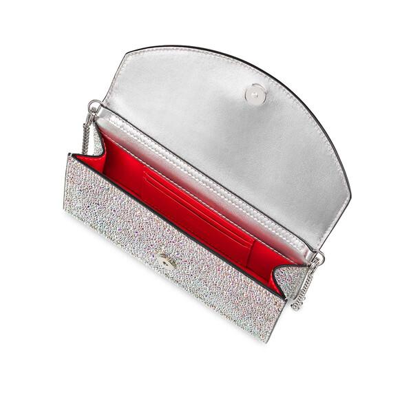Christian Louboutinシルバーラメビジュー パーティーバッグ Loubi54 - Christian Louboutin