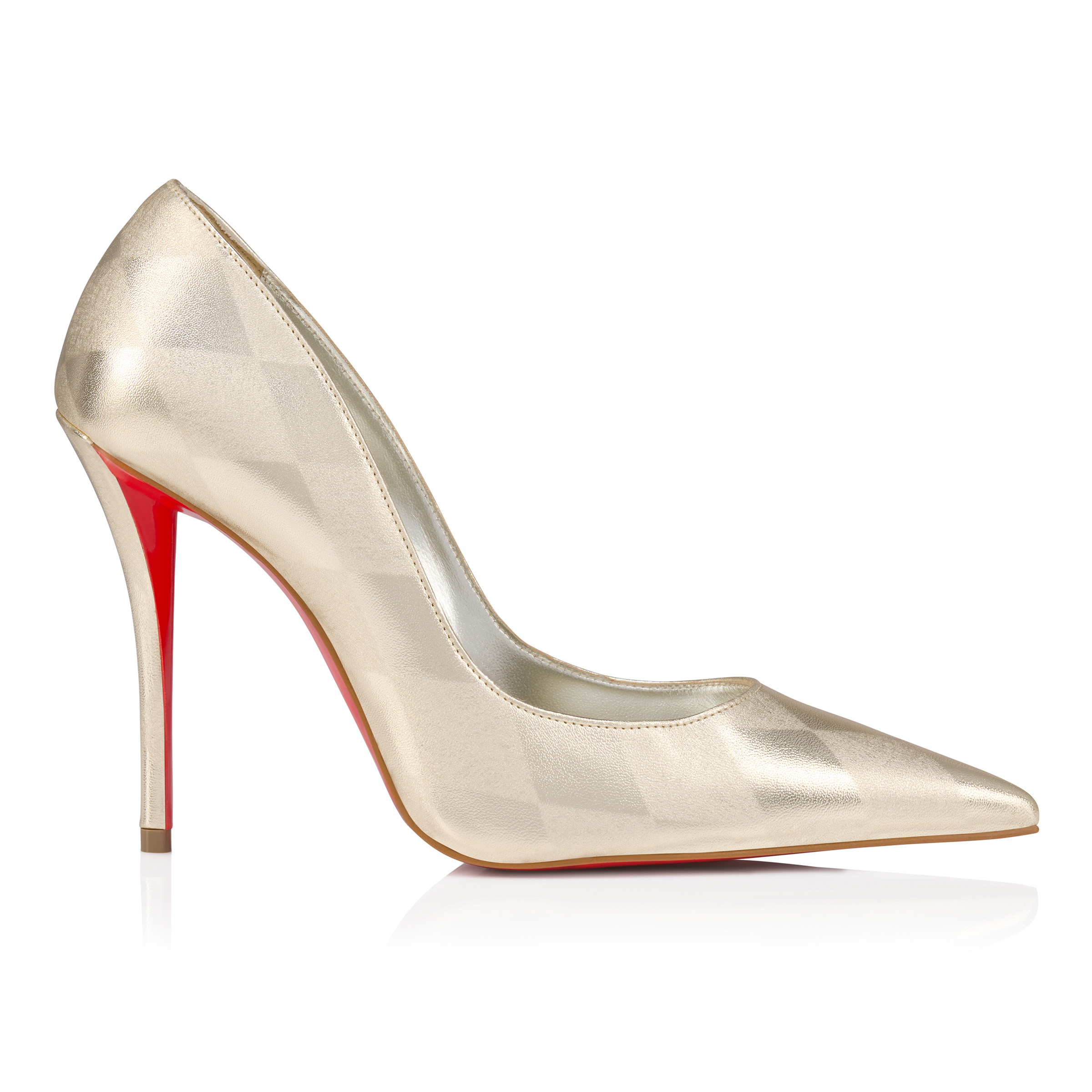 2回着用 美品 Christian Louboutin ゴールドパンプス Miss Z - 100 パンプス - ナッパレザー - ゴールド - ウィメンズ